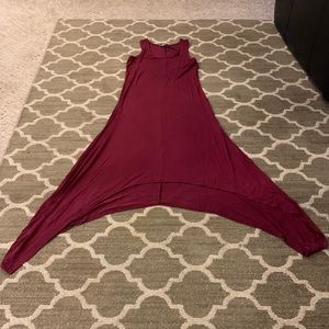 Long asymmetrical dress